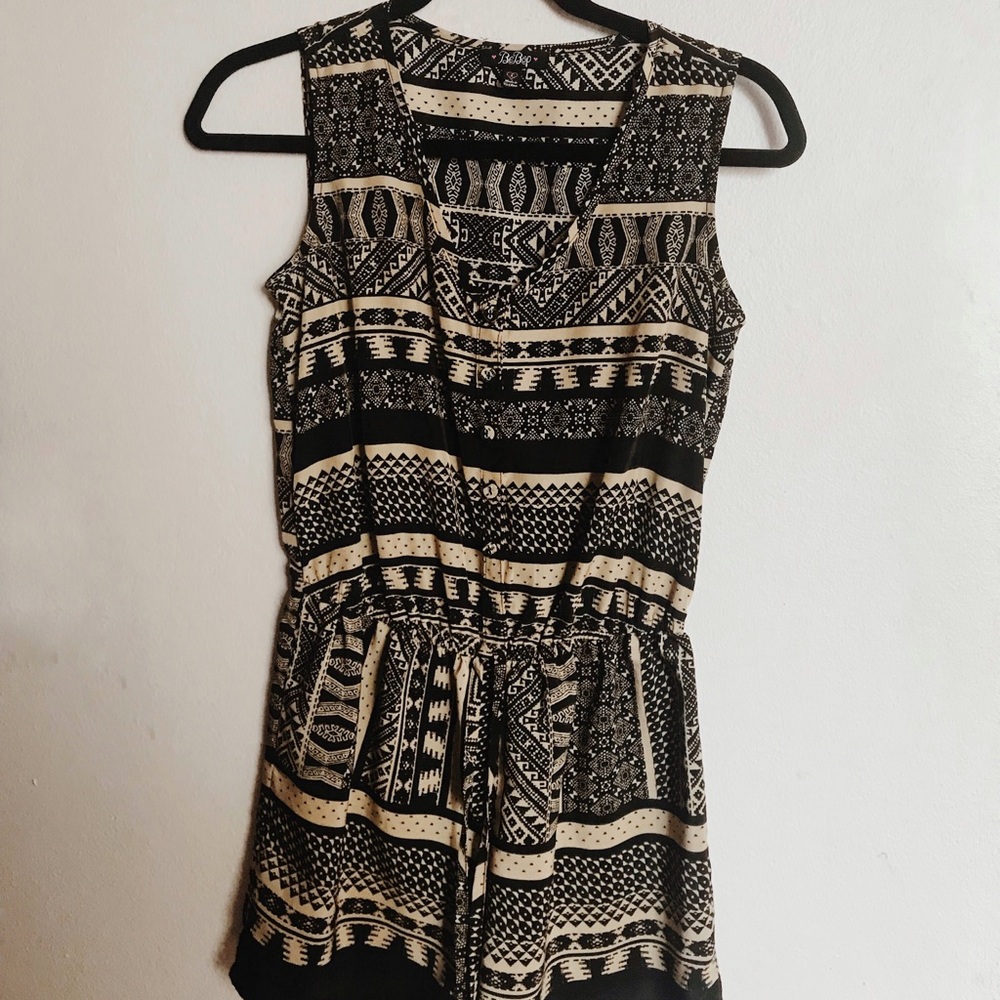 Tribal print romper